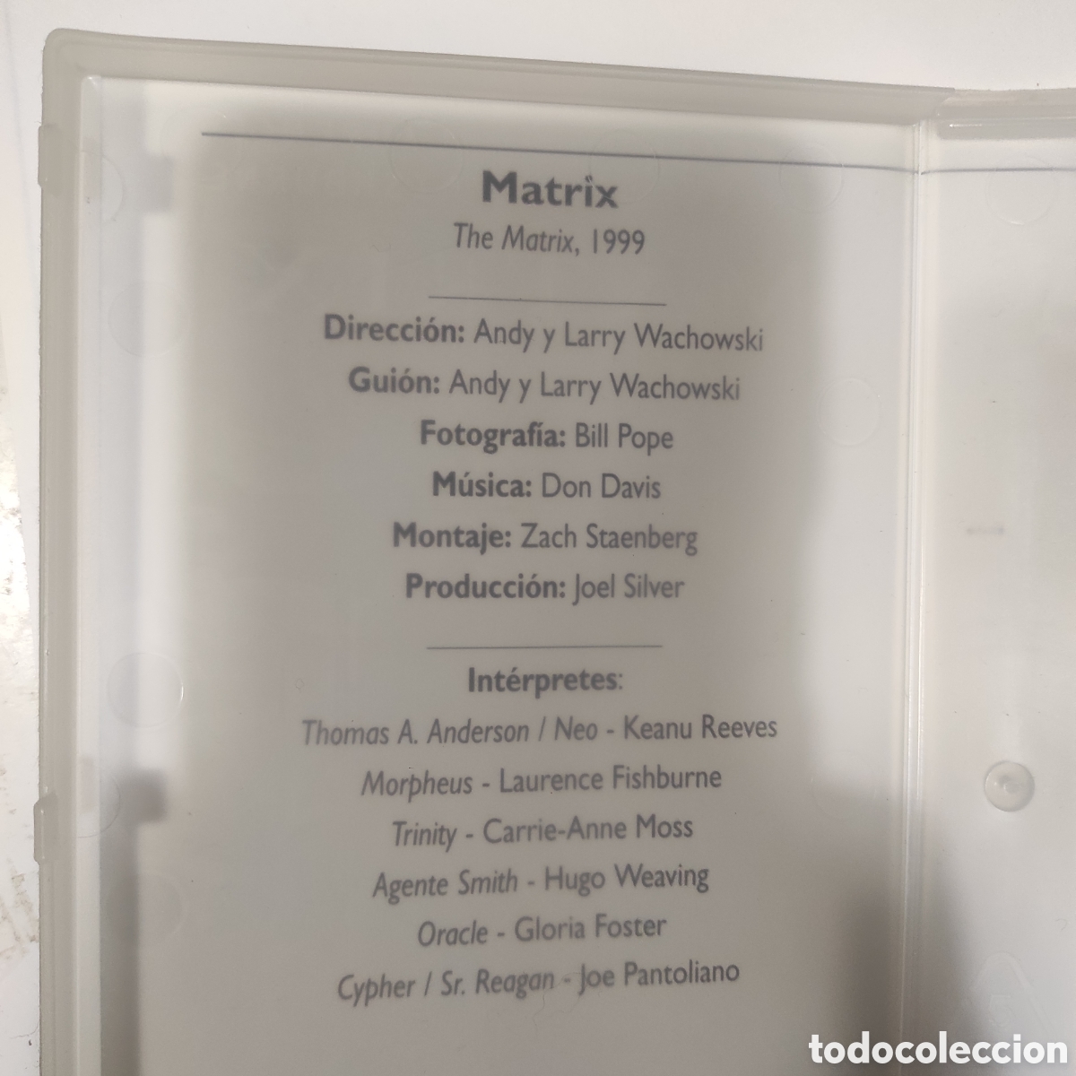 Cine: Matrix - VHS - Edici&oacute;n del a&ntilde;o 2001 - Foto 6