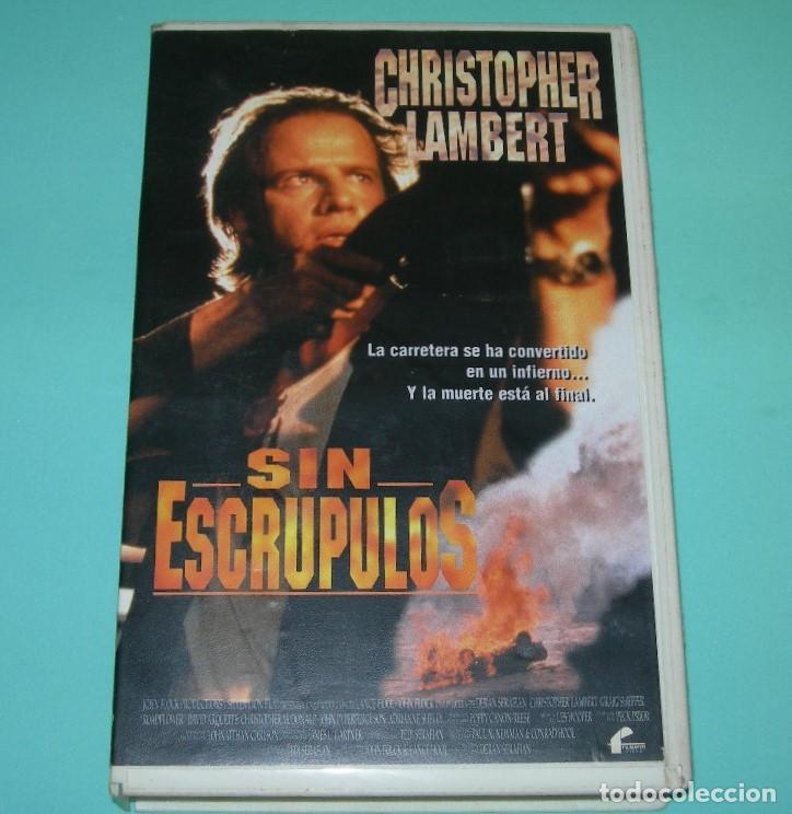 Cine: PEL&Iacute;CULA VHS SIN ESCR&Uacute;PULOS - CHRISTOPHER LAMBERT - - Foto 1