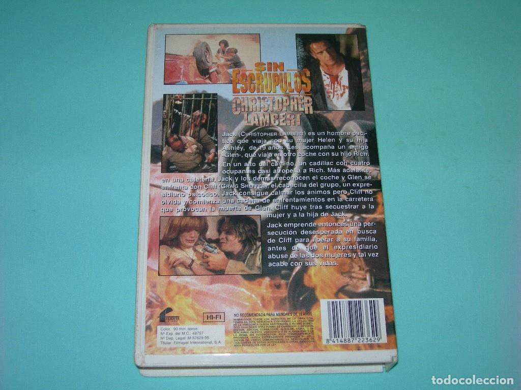 Cine: PEL&Iacute;CULA VHS SIN ESCR&Uacute;PULOS - CHRISTOPHER LAMBERT - - Foto 2