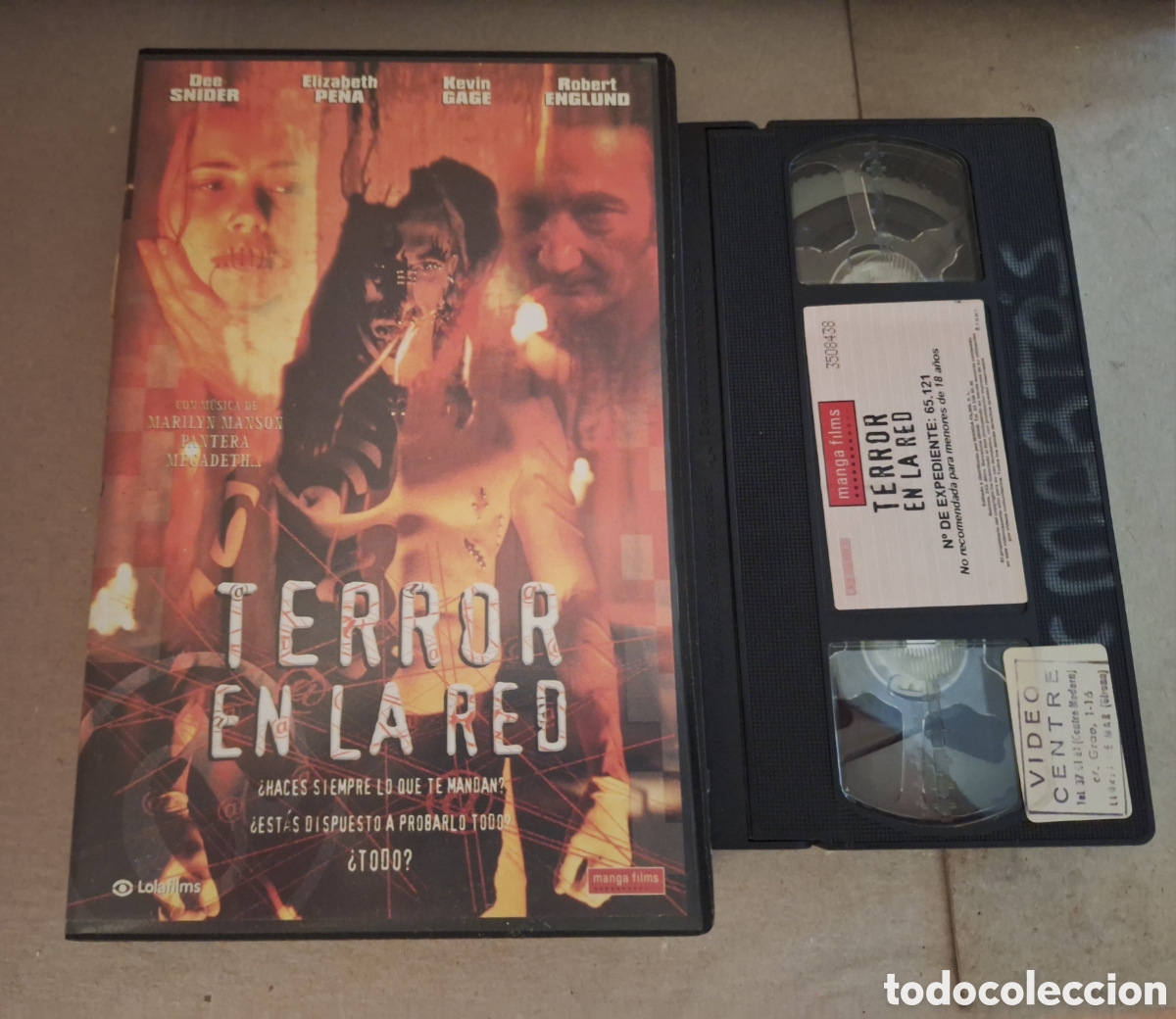 Cine: Terror en la Red VHS Robert Englund - Foto 1