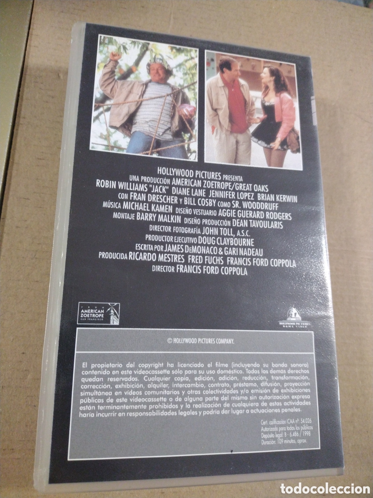 Cine: Jack. Robin Willians. VHS - Foto 2