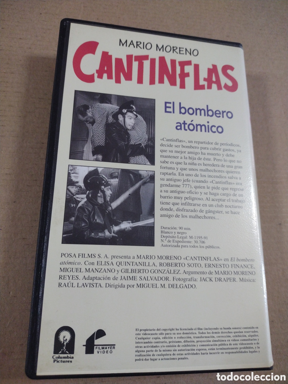 Cine: Cantinflas. El bombero at&oacute;mico. VHS. - Foto 2