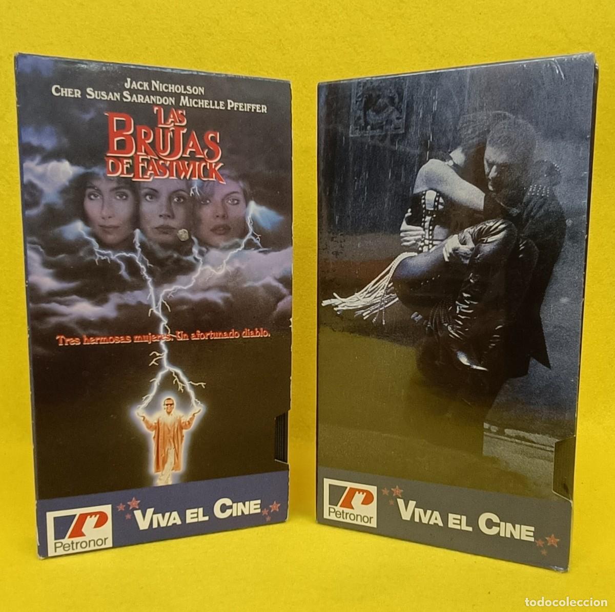 Cine: DOS CINTAS DE VIDEO VHS -LAS BRUJAS DE EASTWICK Y EL GUARDAESPALDAS.