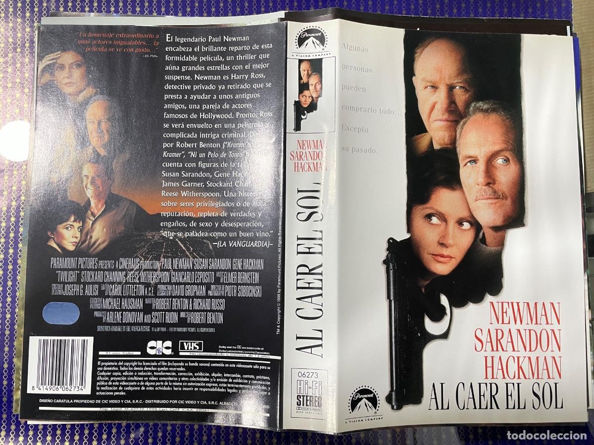 Cin&eacute;ma: Al caer el sol (Solo caratula original VHS)
