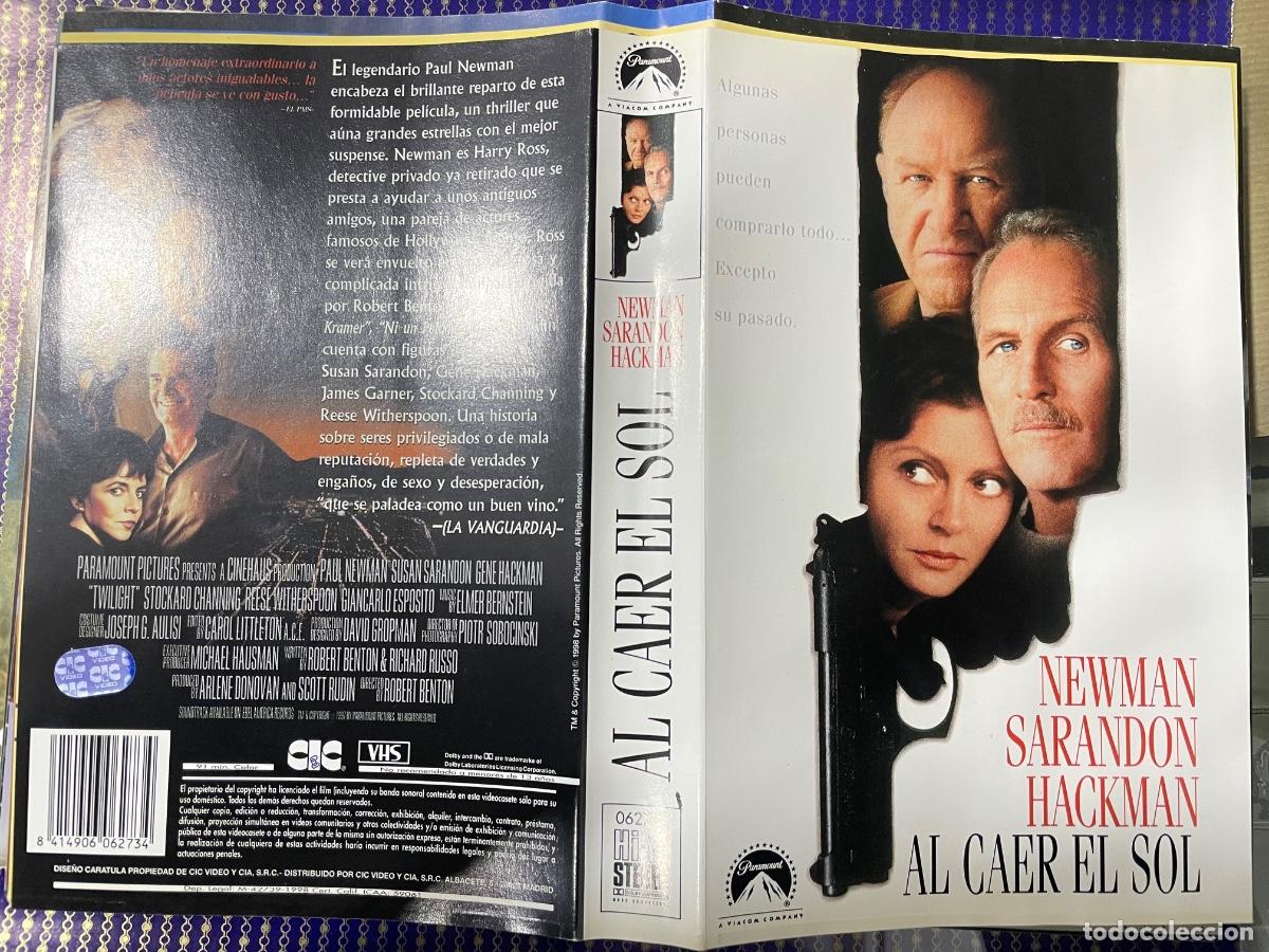 Cine: Al caer el sol (Solo caratula original VHS)