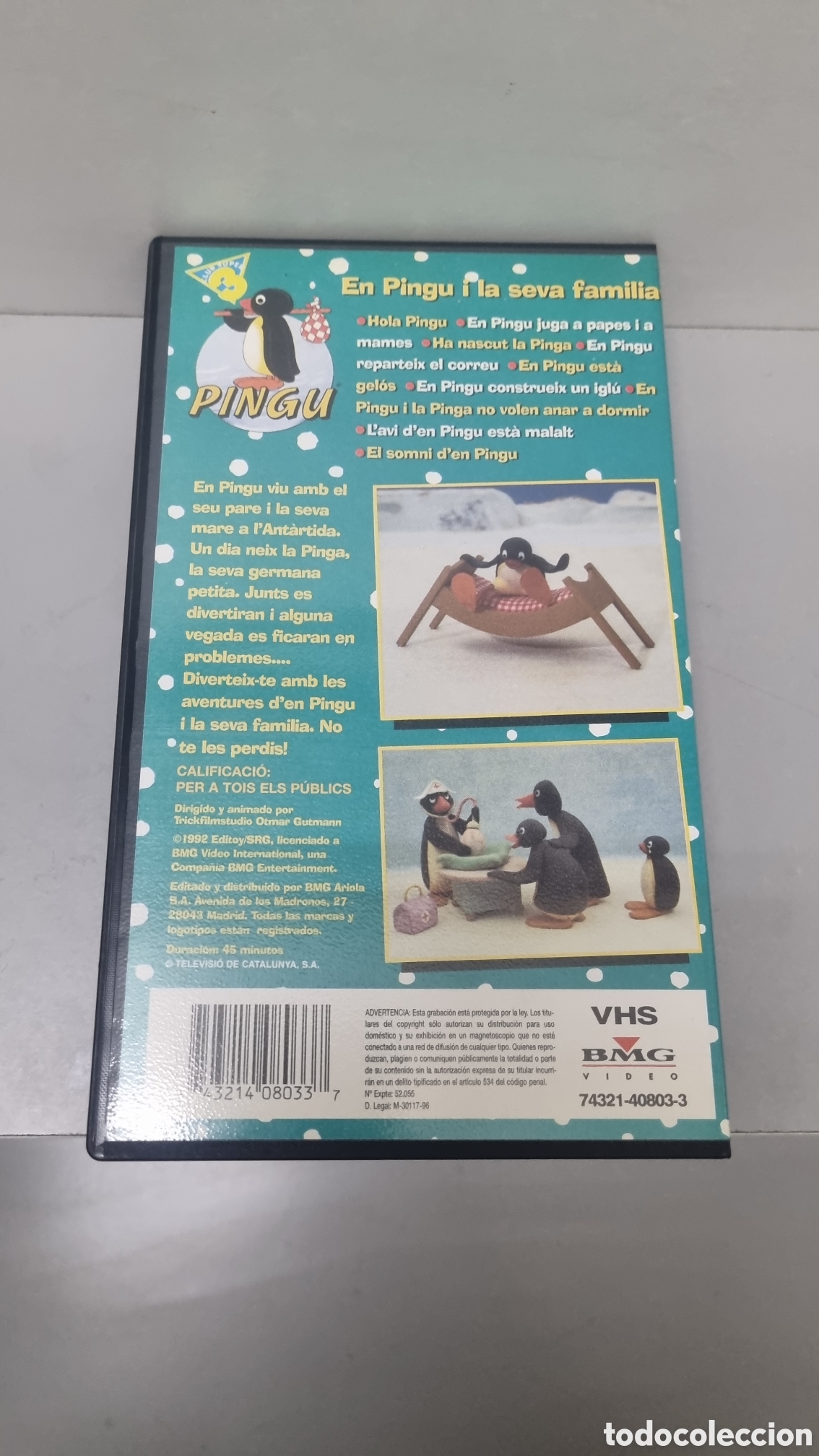 Cine: Pel&iacute;cula VHS Pingu en catalan - Foto 4