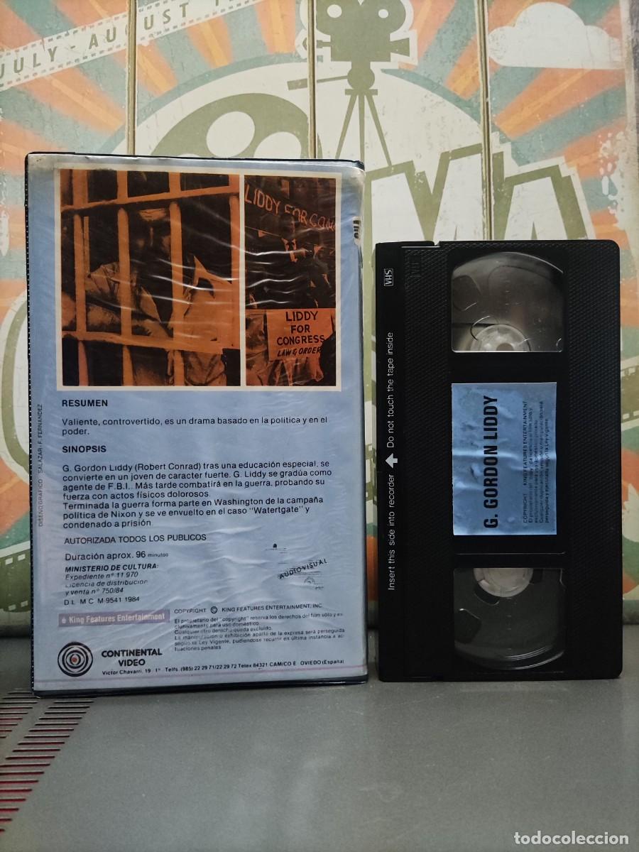 Cine: BF 6 VHS G. Gordon Liddy (El precio del poder) - Robert Conrad - Foto 2