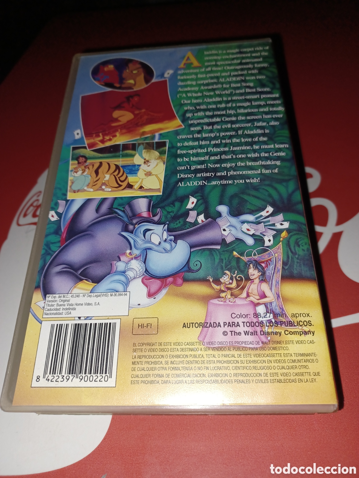 Cine: Pel&iacute;cula vhs aladdin versi&oacute;n en ingles - Foto 2
