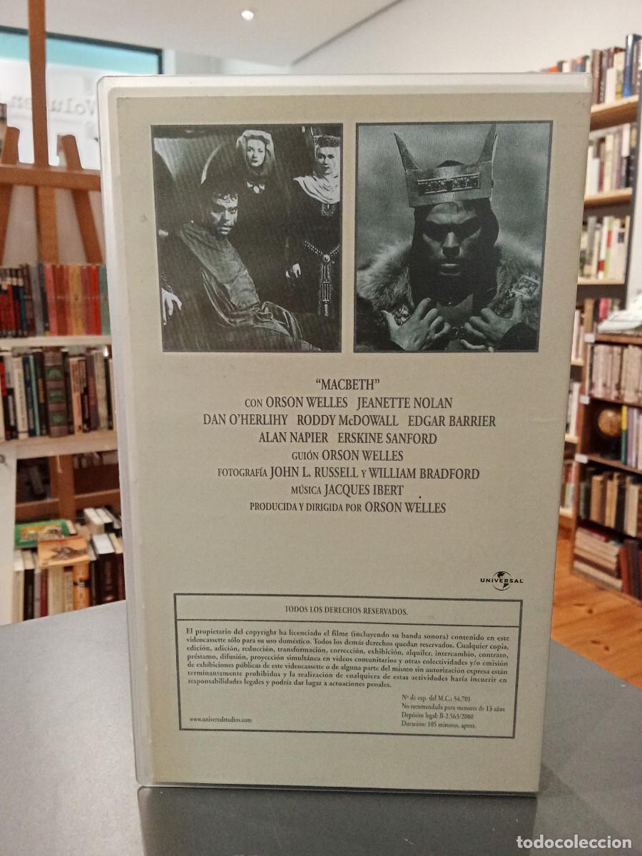 Cine: Macbeth Orson Wells VHS - Foto 3