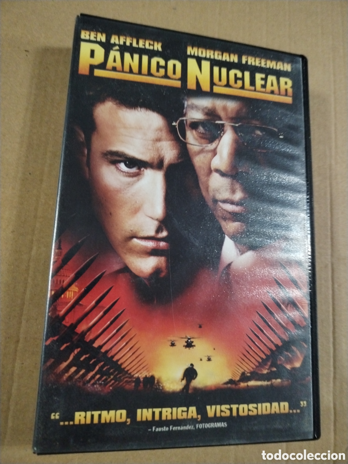 Cine: PANICO NUCLEAR. BEN AFFLECK. Caja grande. VHS - Foto 1