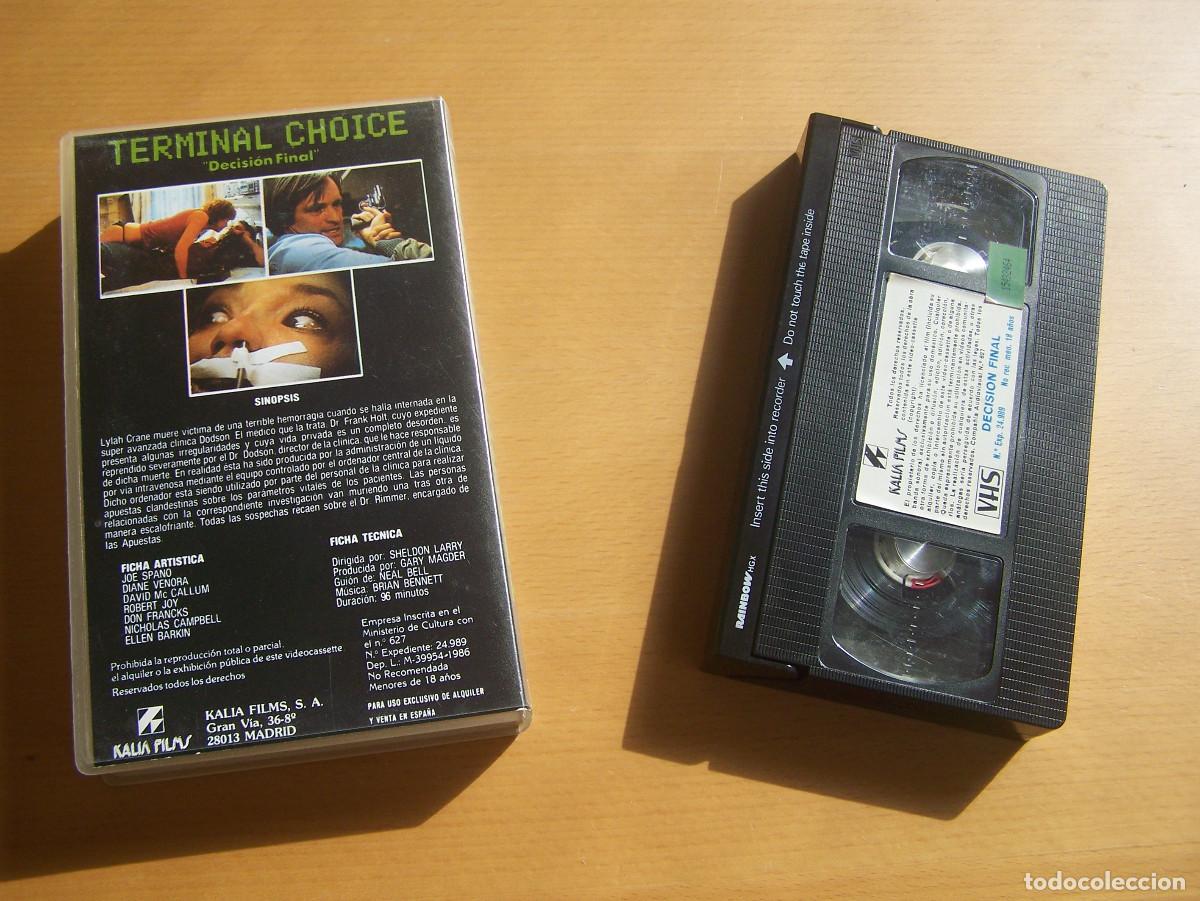 Cine: Terminal Choice VHS 80s - Foto 2