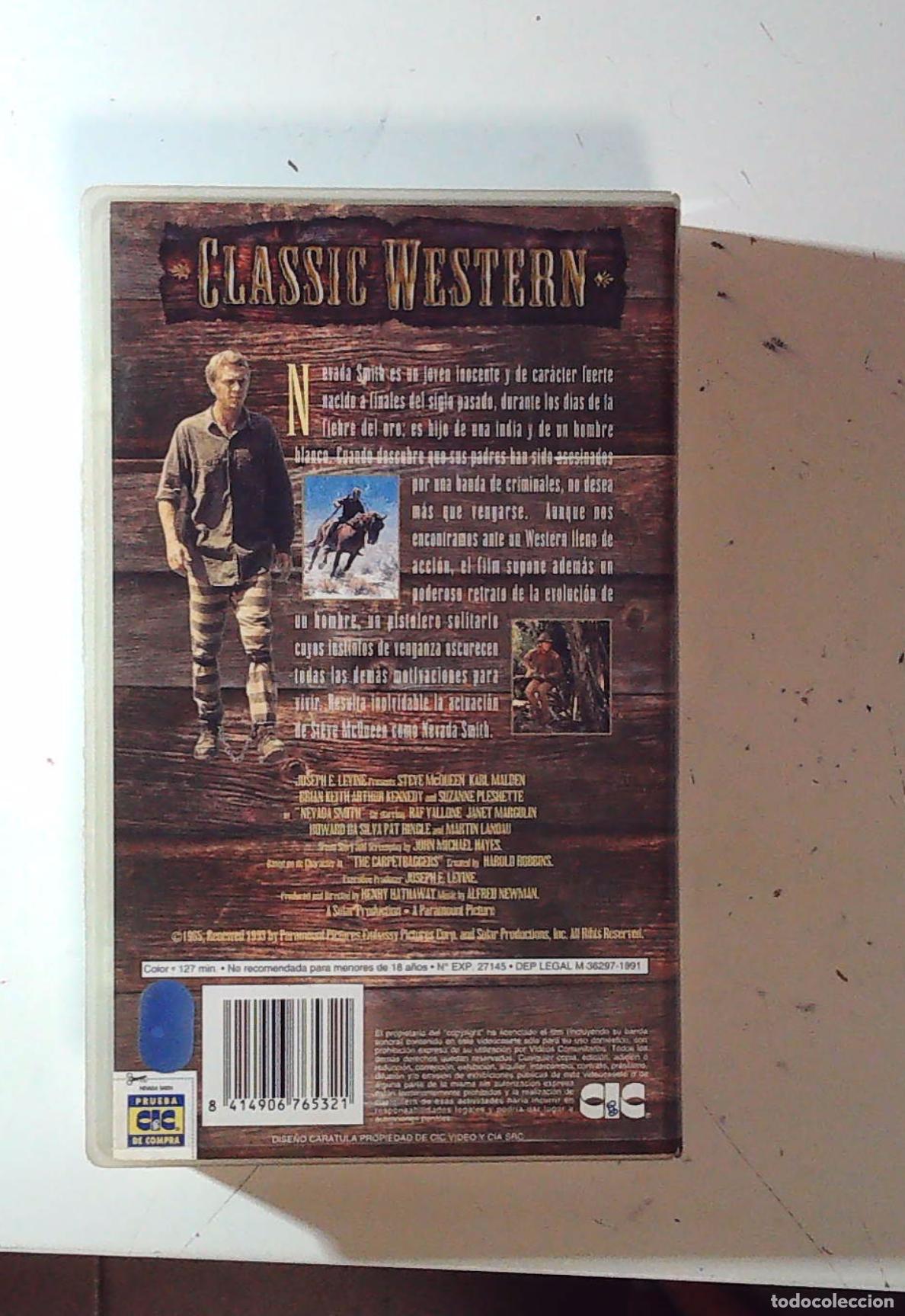 Cine: VHS STEVE MCQUEEN NEVADA SMITH - Foto 2