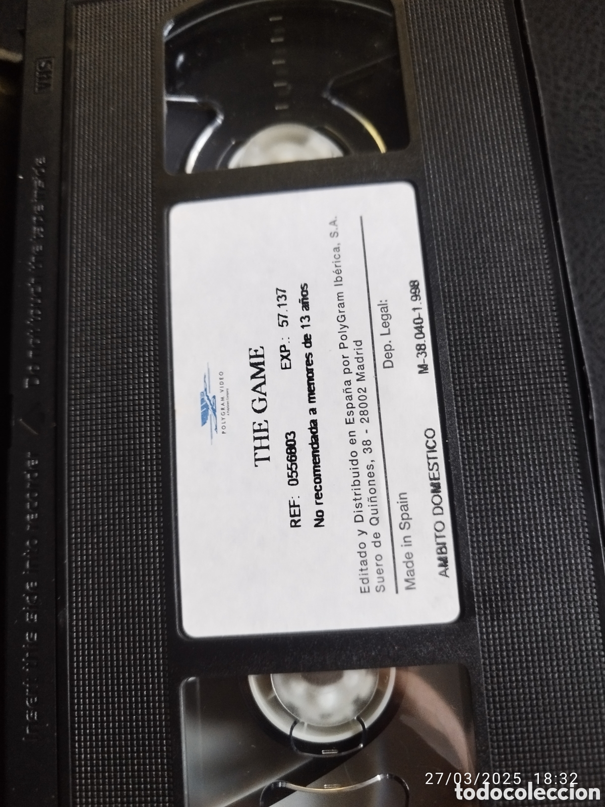 Cine: THE GAME - VHS - MICHAEL DOUGLAS - Foto 3