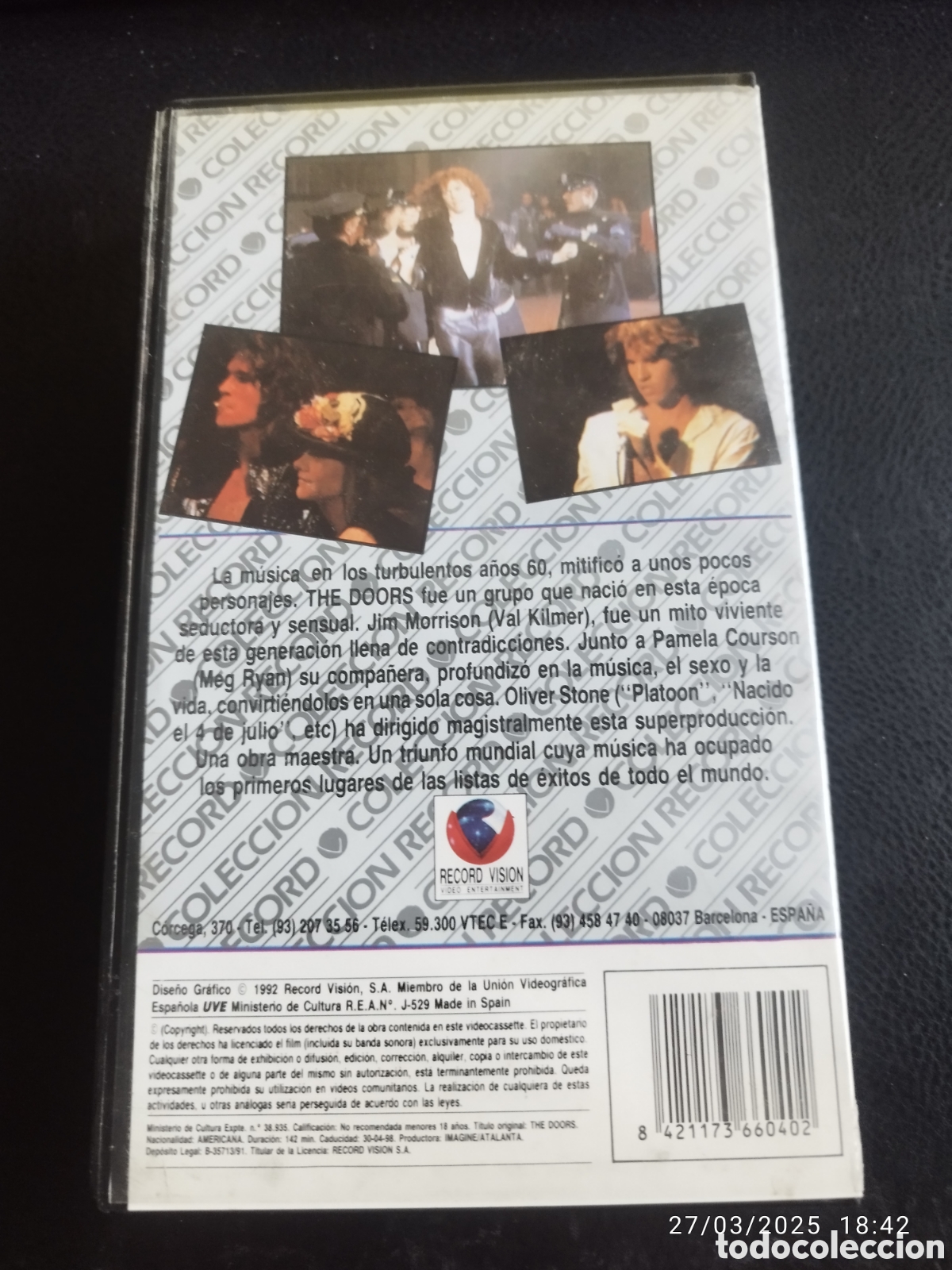 Cine: THE DOORS - VHS - OLIVER STONE - Foto 2