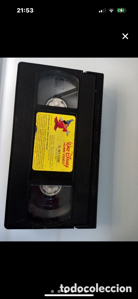 Cine: El Rey Le&oacute;n VHS original - Foto 3