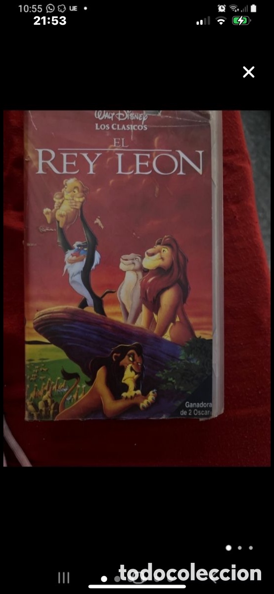 Cine: El Rey Le&oacute;n VHS original - Foto 1