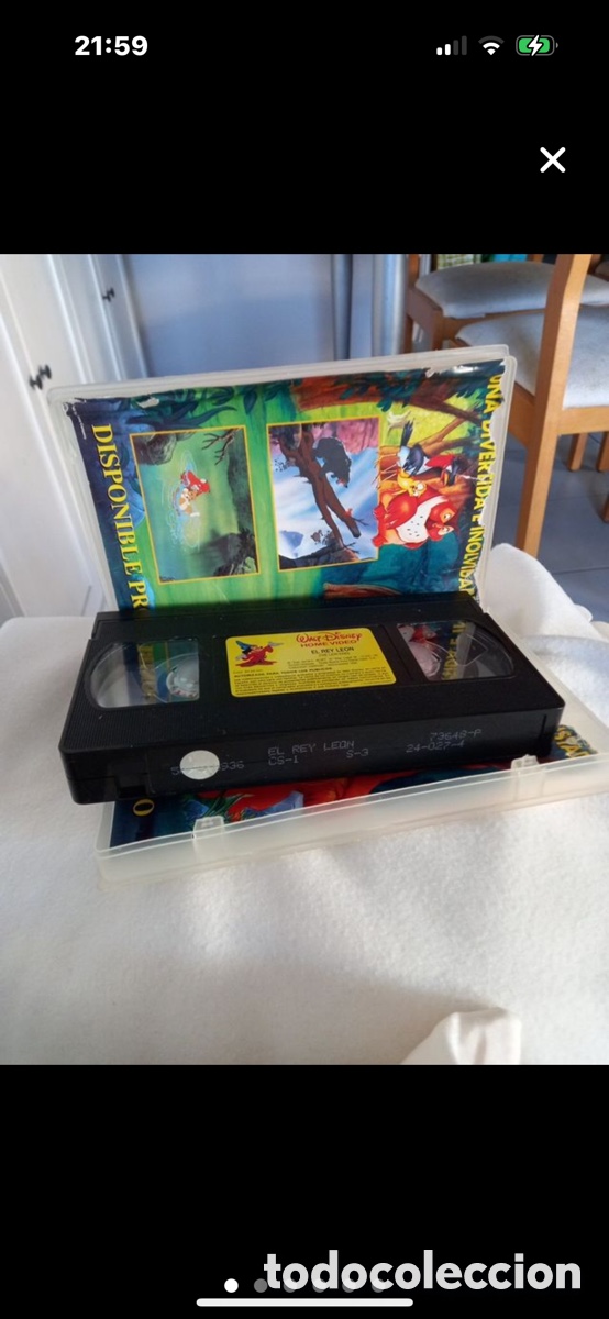 Cine: El Rey Le&oacute;n VHS original - Foto 1