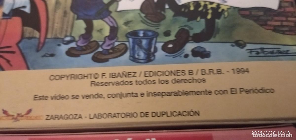 Cine: PACK 11 VHS MORTADELO Y FILEMON - Foto 6