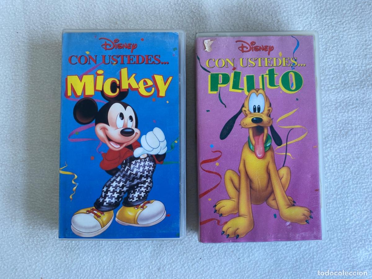 Cine: 2 VHS DISNEY CON USTEDES PLUTO Y MICKEY - Foto 1