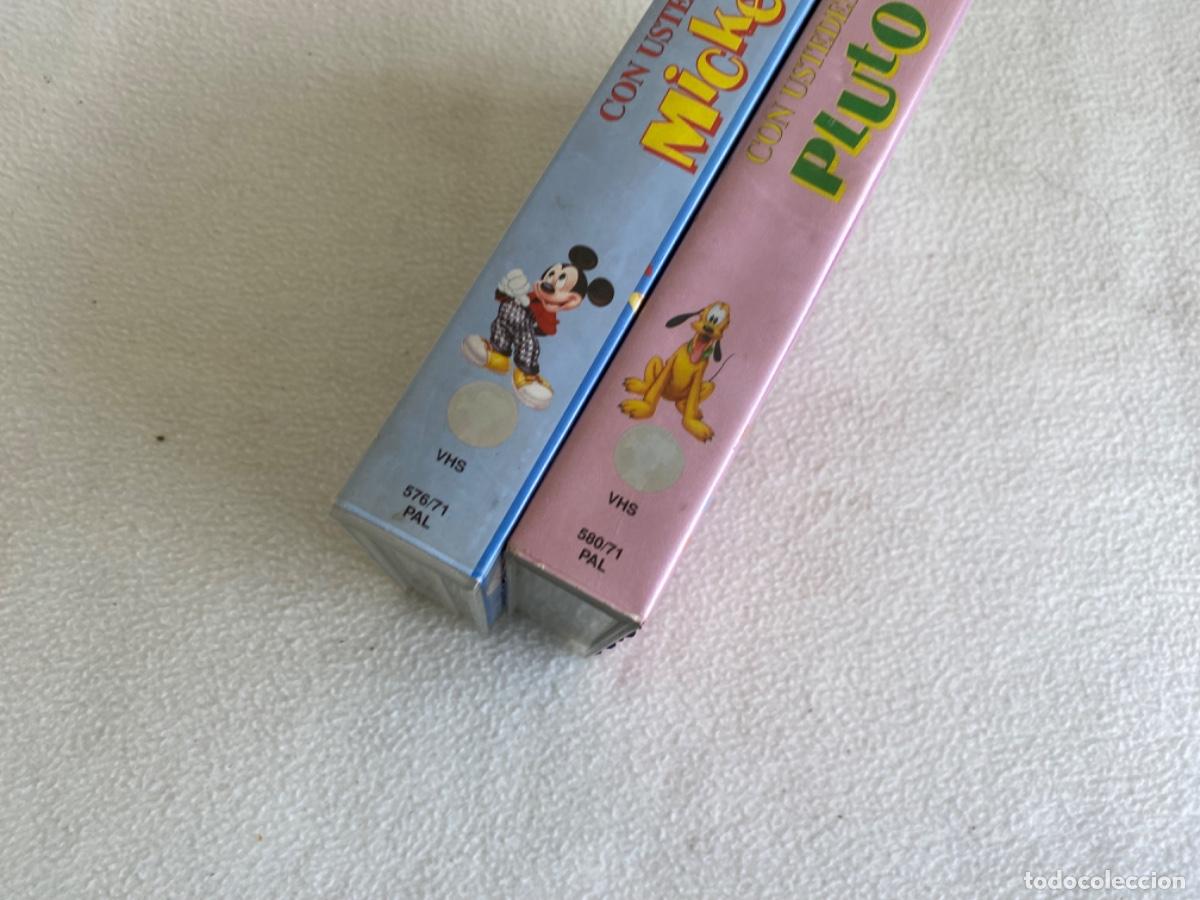 Cine: 2 VHS DISNEY CON USTEDES PLUTO Y MICKEY - Foto 4