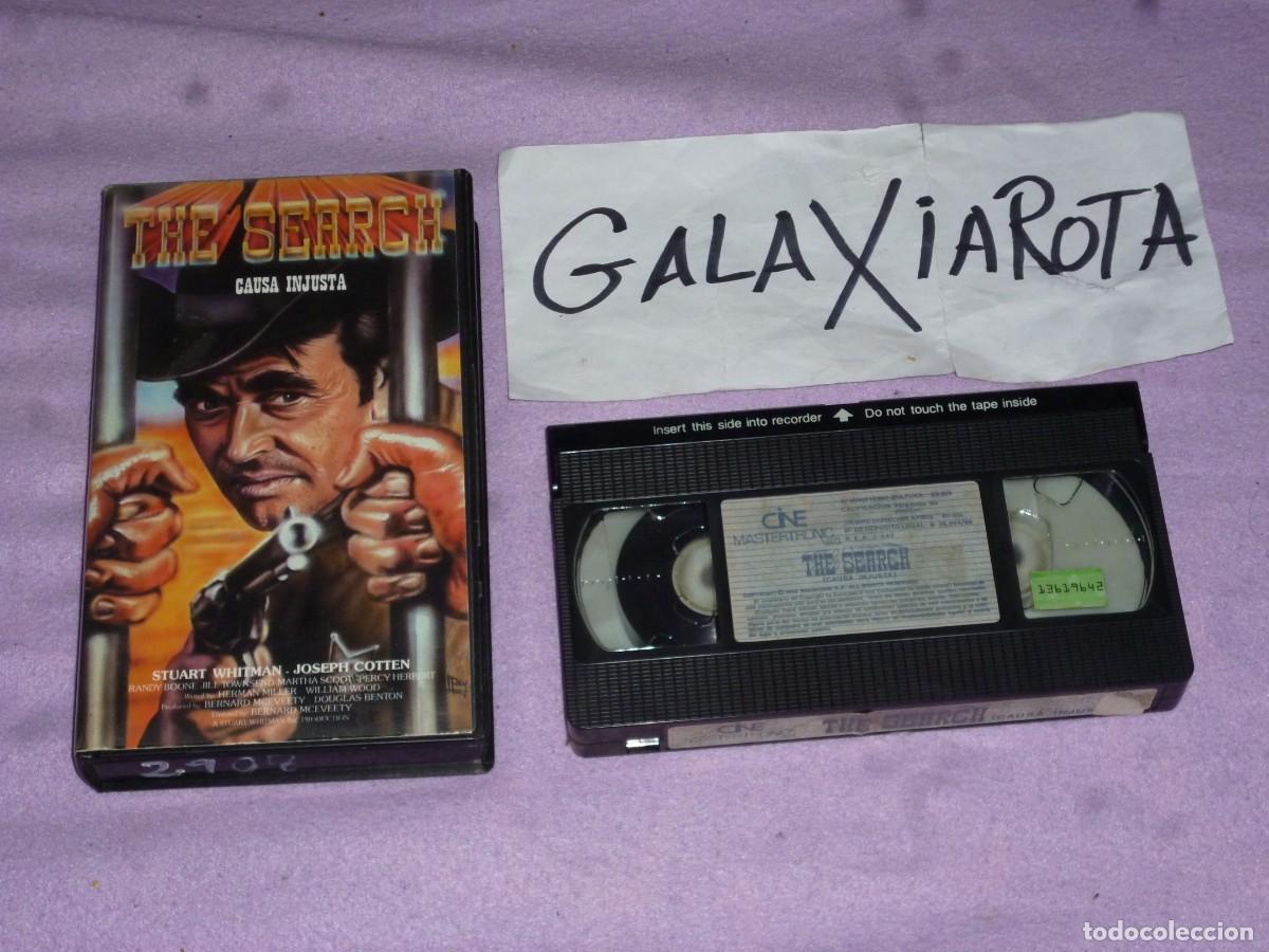 Cine: The search. causa injusta. Pelicula en video VHS