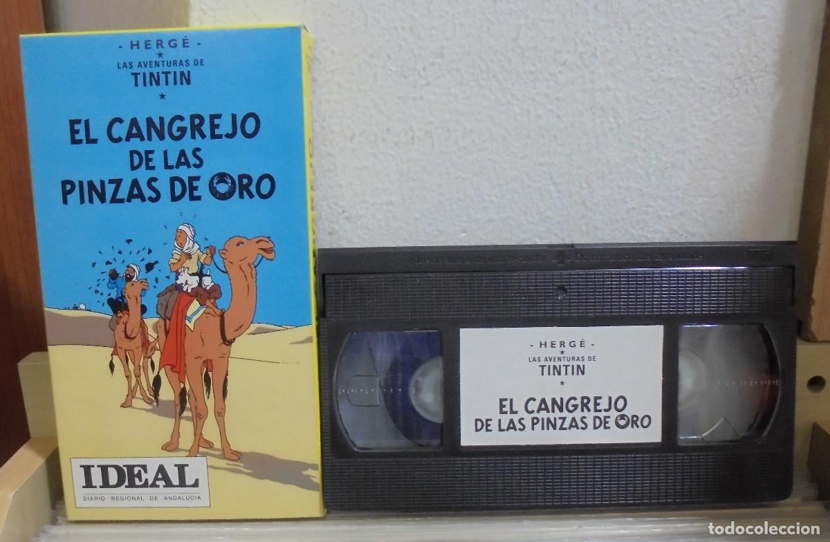 Cine: El cangrejo de las pinzas de oro. Las aventuras de Tintin -- VHS