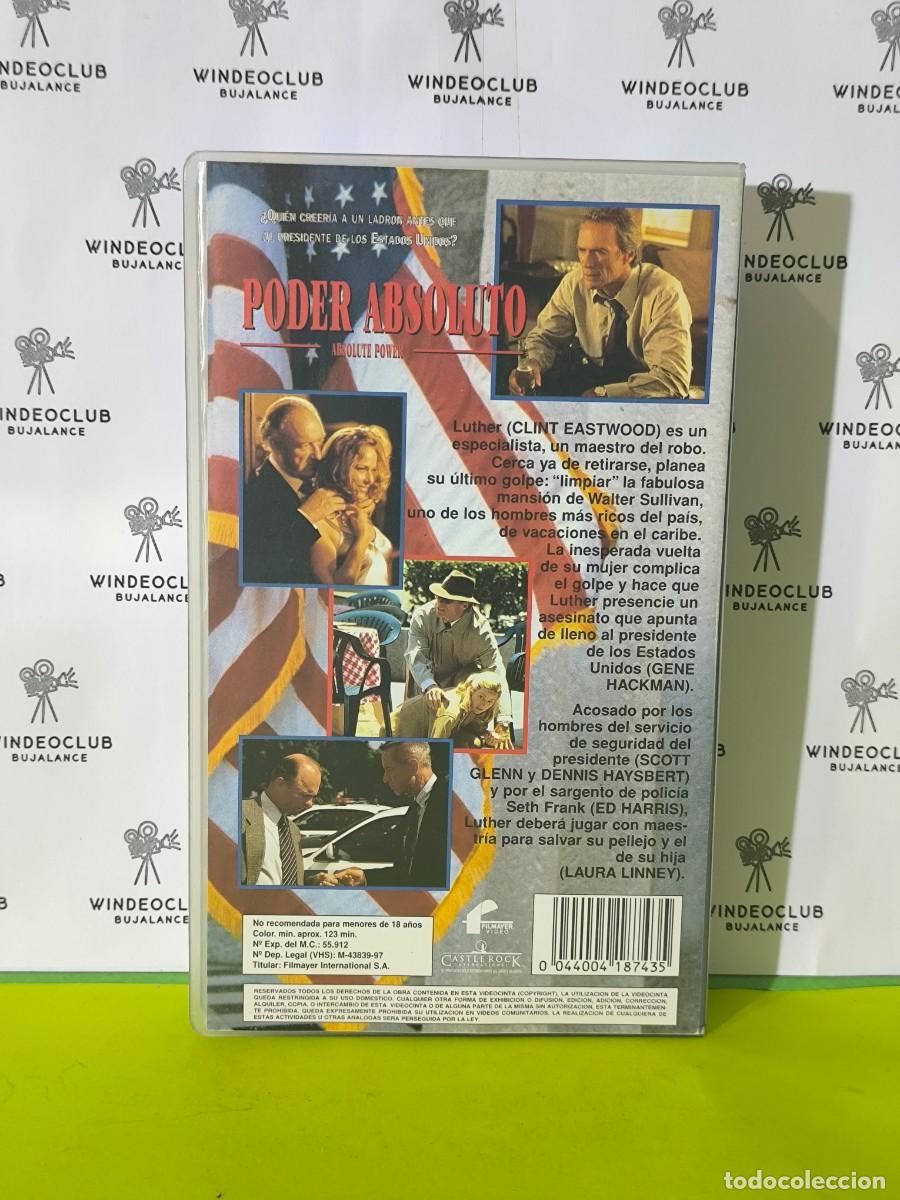 Cine: VHS PODER ABSOLUTO (CLINT EASTWOOD) - Foto 2