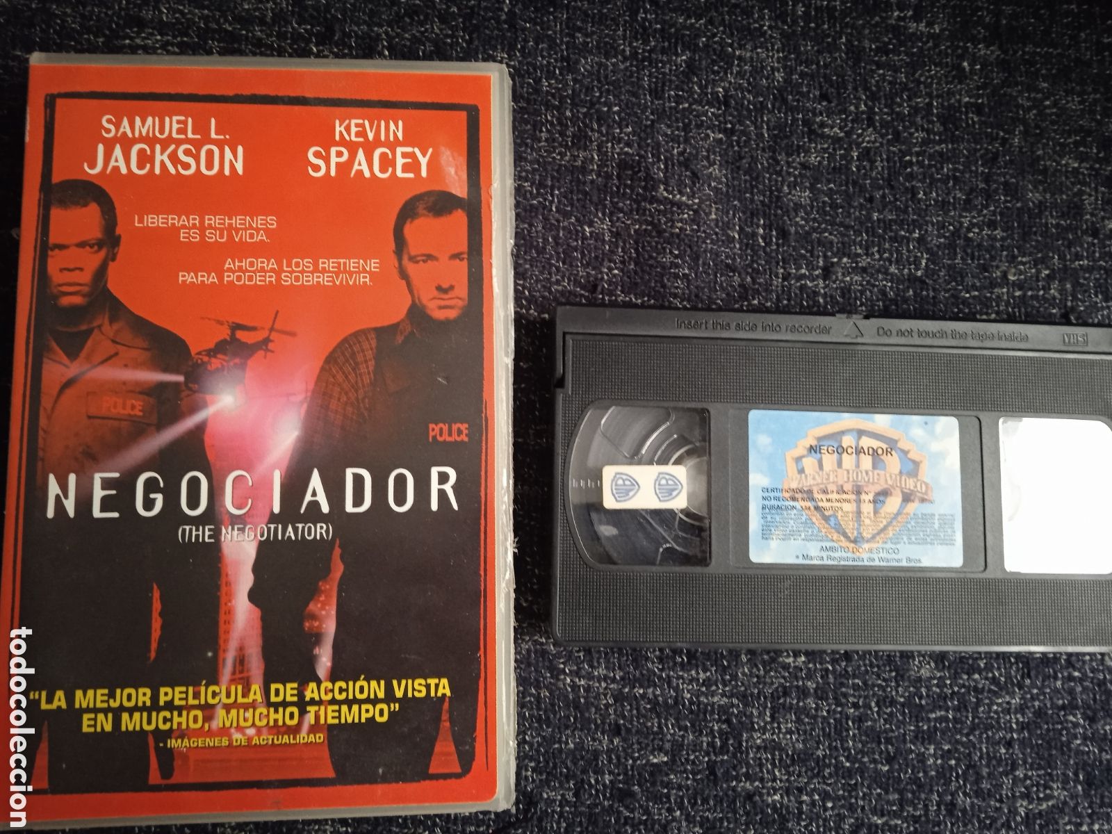 Cine: VHS - negociador.- samuel jackson