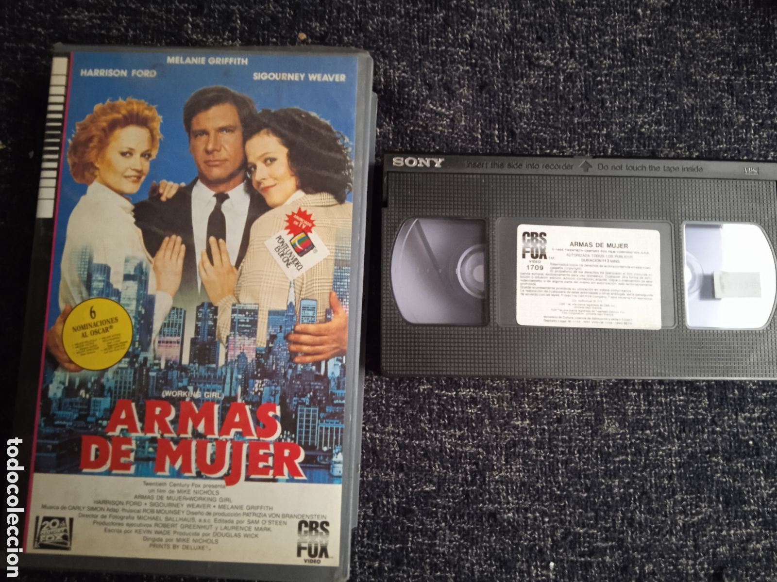 Cinema: VHS - ARMAS DE MUJER - HARRISON FORD - MELANIE GRIFFITH