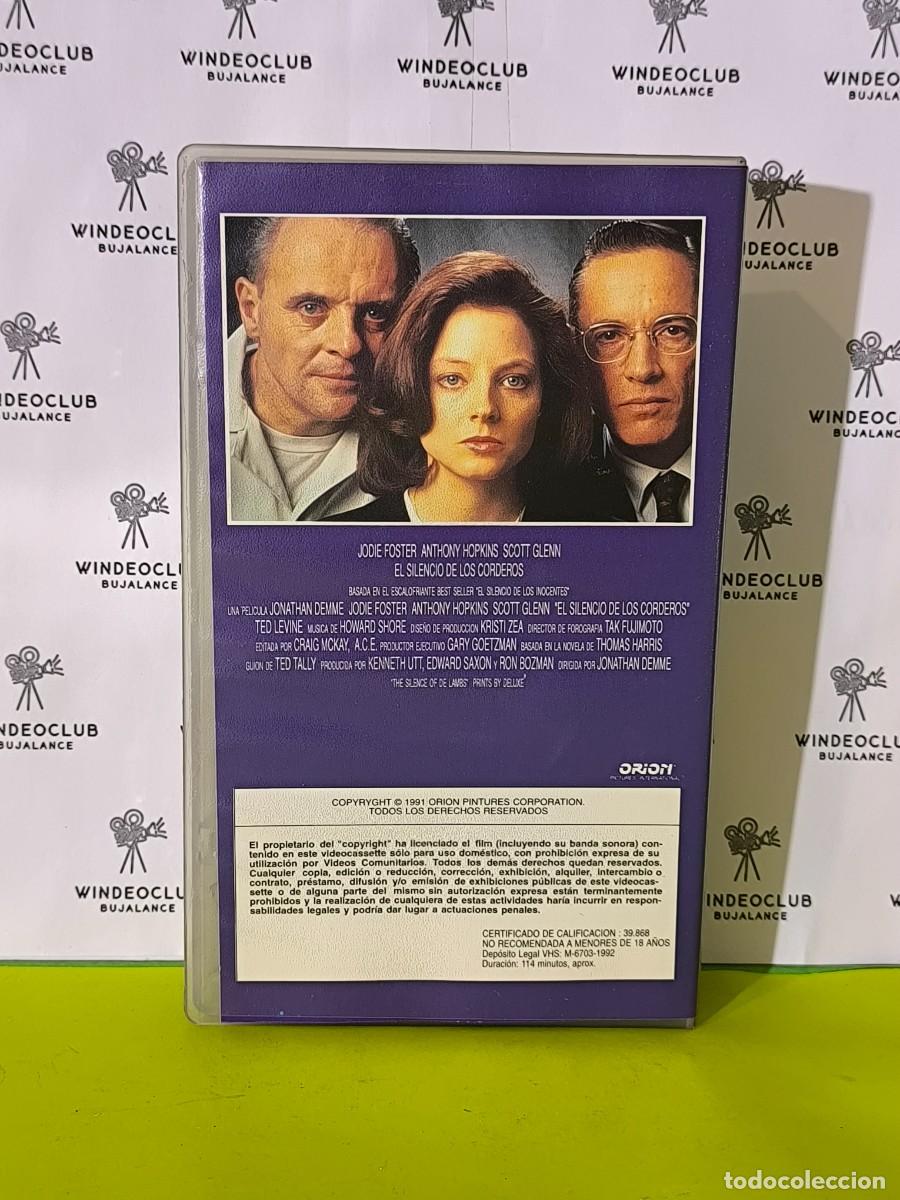 Cine: VHS EL SILENCIO DE LOS CORDEROS - Foto 2