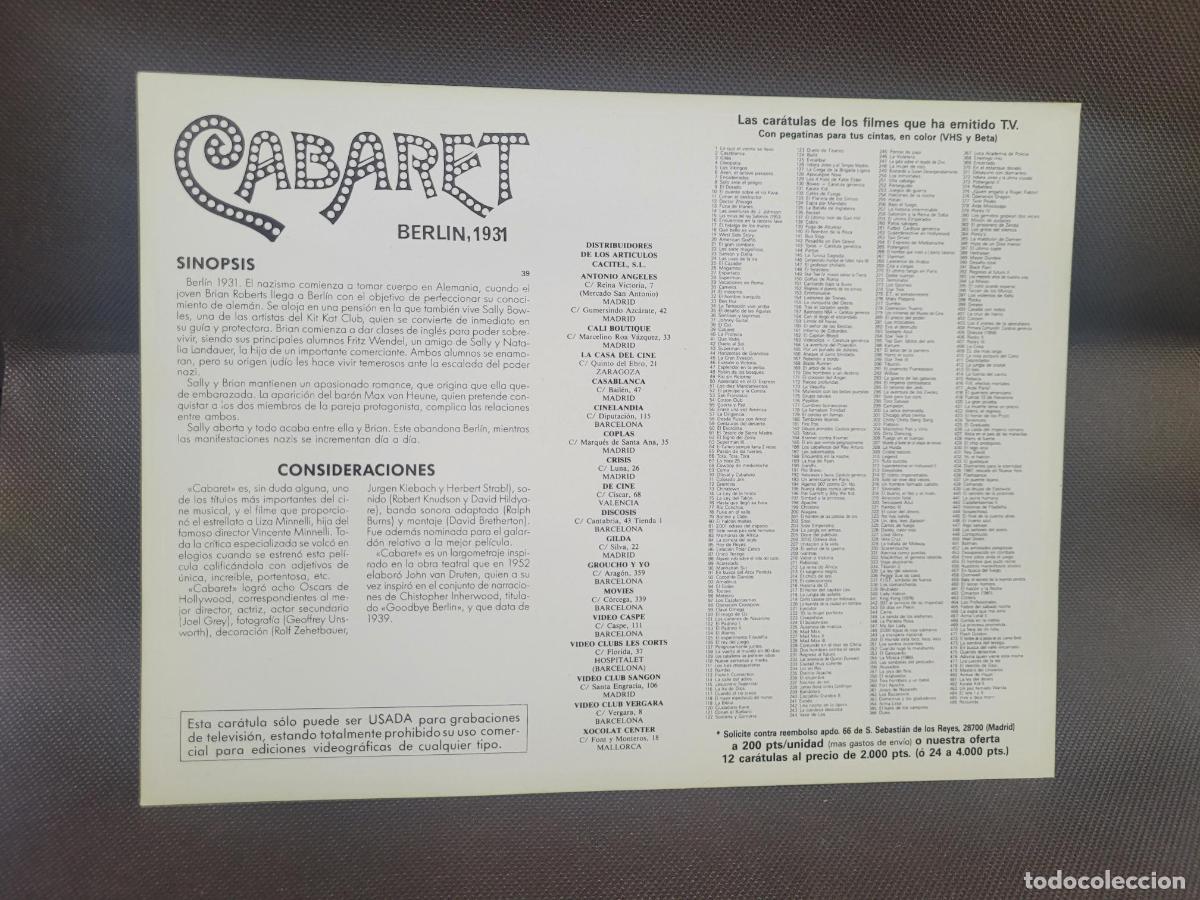 Cine: CATATULA CABARET - Foto 2