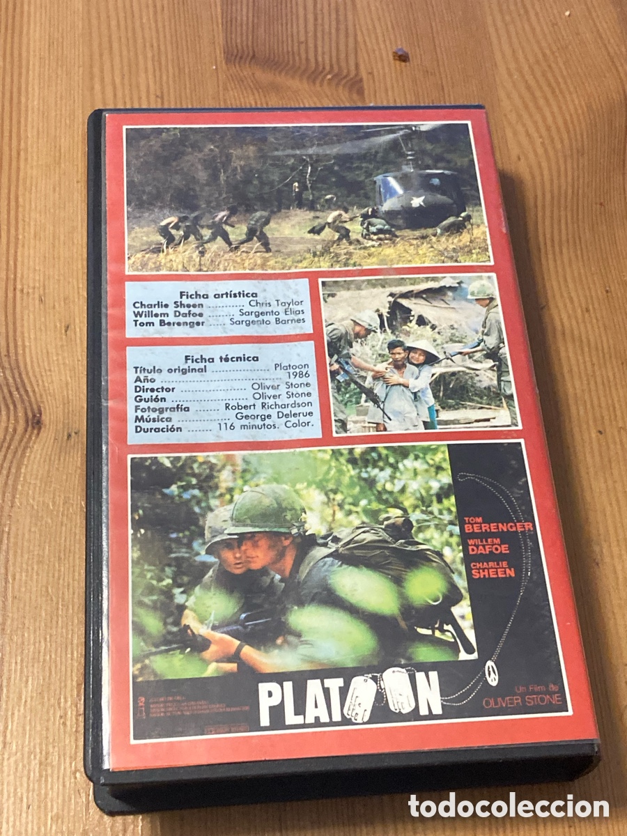 Cine: Cinta v&iacute;deo VHS Platoon - Foto 3