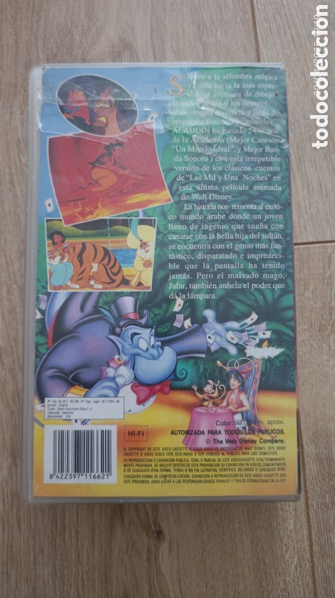 Cine: Pel&iacute;cula Aladdin VHS - Foto 3