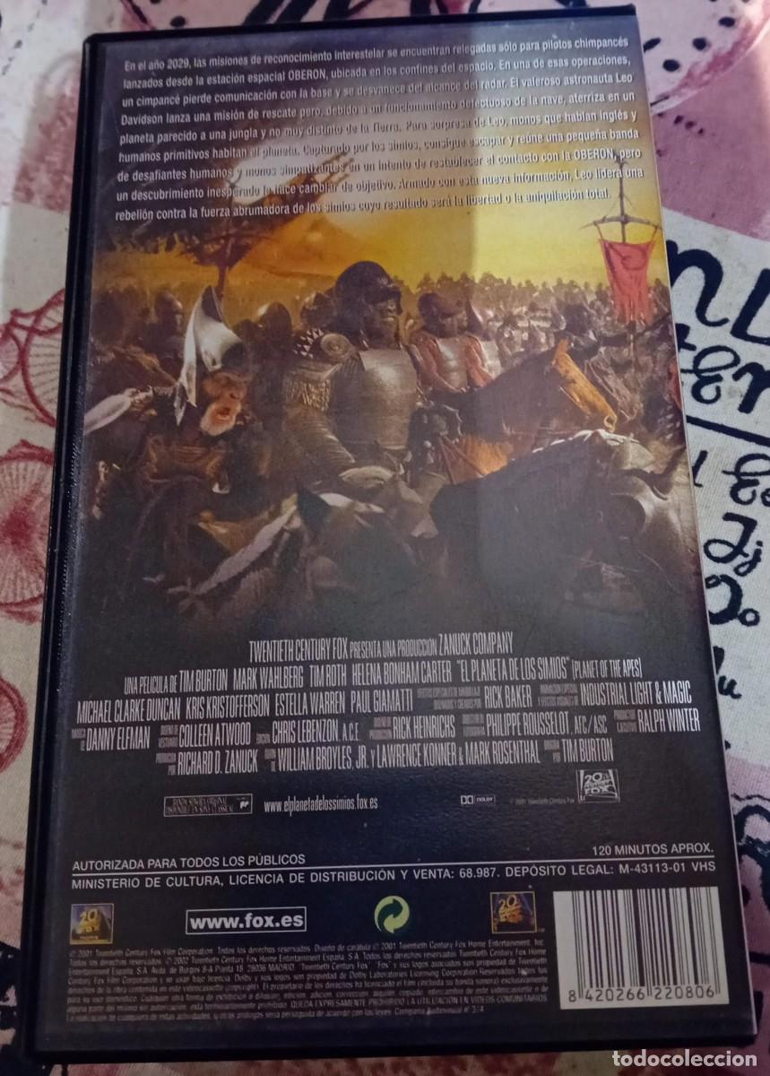 Cine: VHS El planeta de los simios - Foto 2