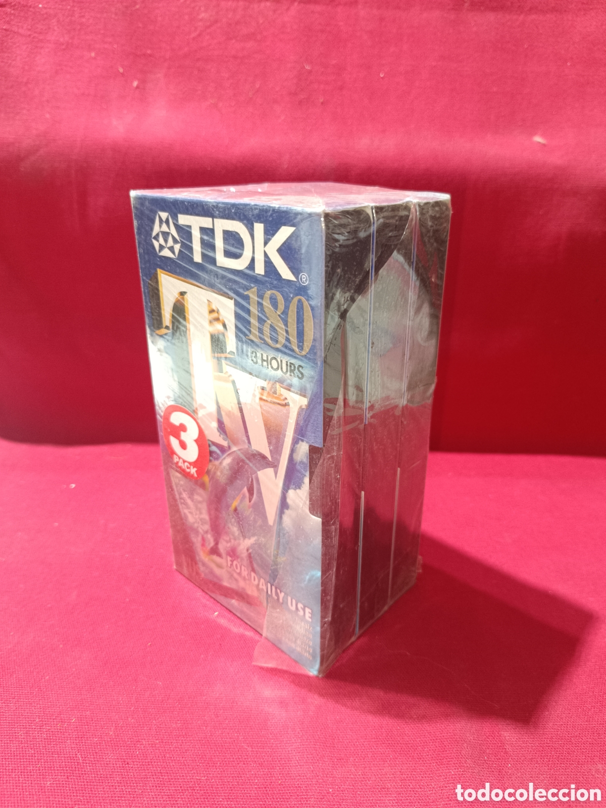 Cine: Lote 3 cintas de grabaci&oacute;n VHS TDK 180 precintadas leer descripci&oacute;n
