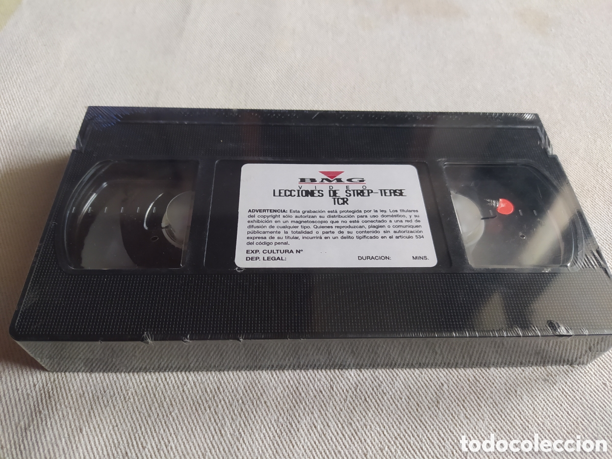Cine: VHS precintado - cinta lecciones de strep-tease