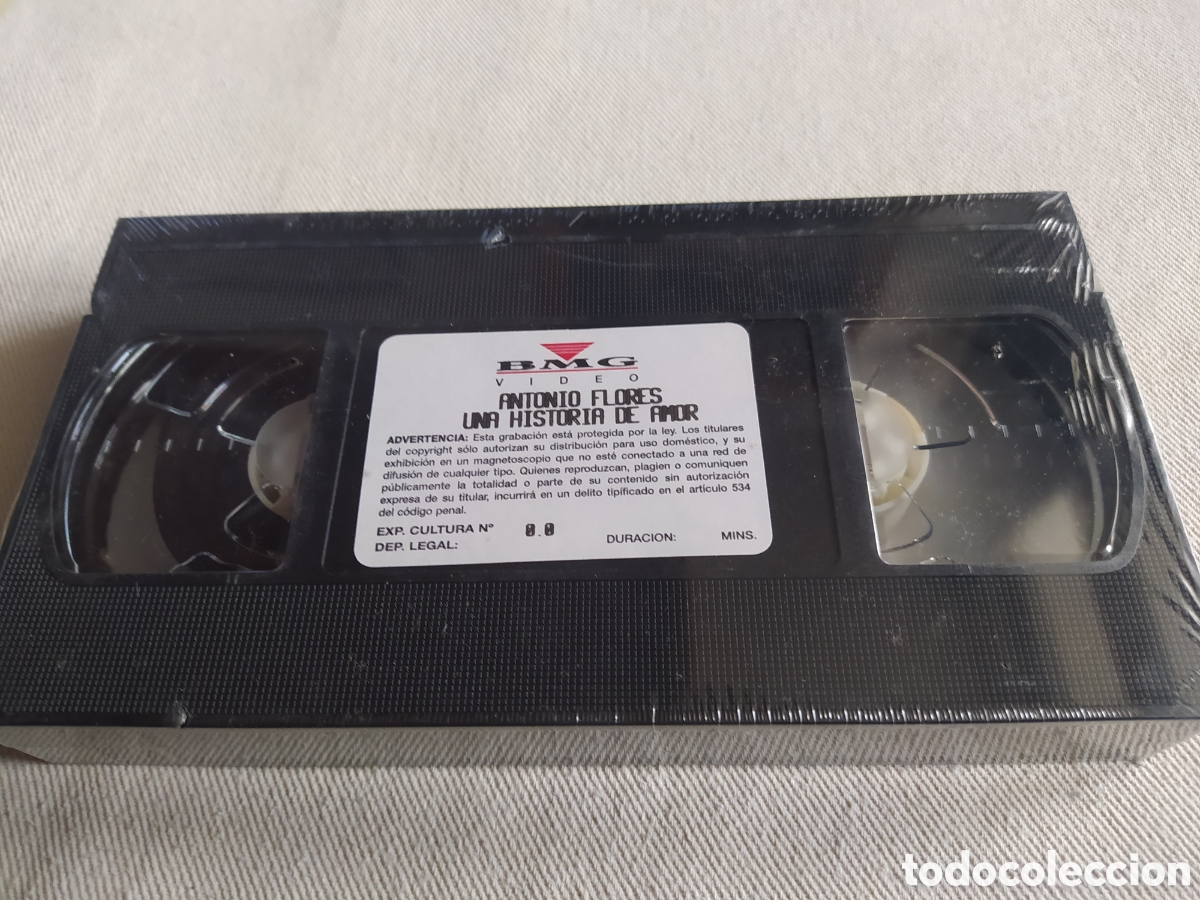 Cine: VHS precintado - cinta Antonio flores una historia de amor