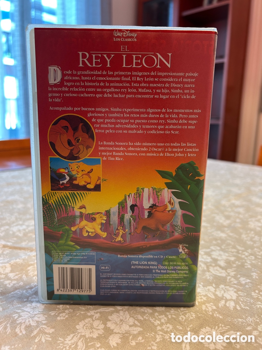 Cine: Pel&iacute;cula de VHS del Rey Le&oacute;n - Foto 3