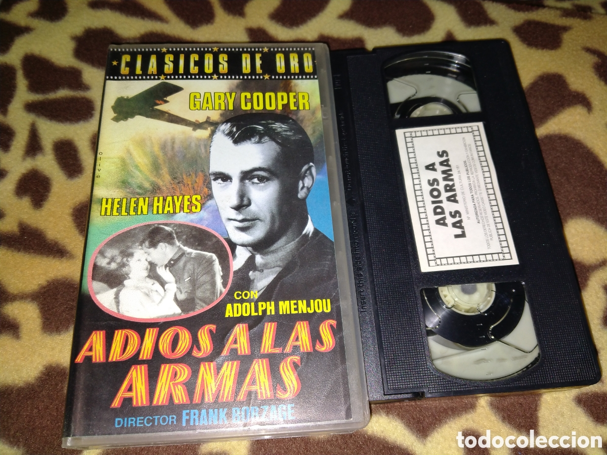 Cine: VHS- Adi&oacute;s a las armas- Gary Cooper - Foto 1