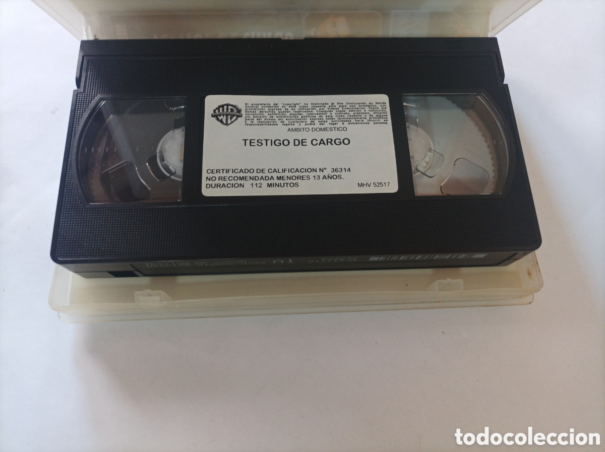 Cine: TESTIGO DE CARGO. WIDESCREEN. VHS ORIGINAL. - Foto 3