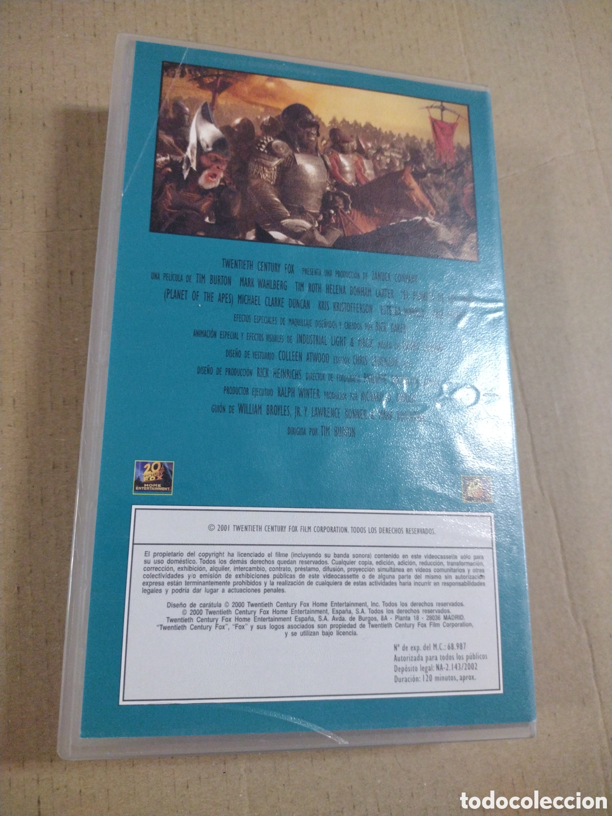 Cine: El planeta de los simios. VHS. - Foto 2