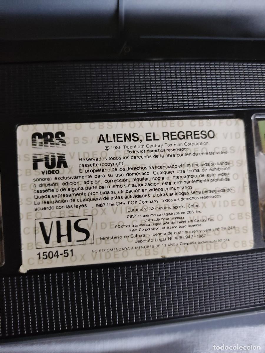 Cine: ALIENS,( DIFICIL) VHS - Foto 3