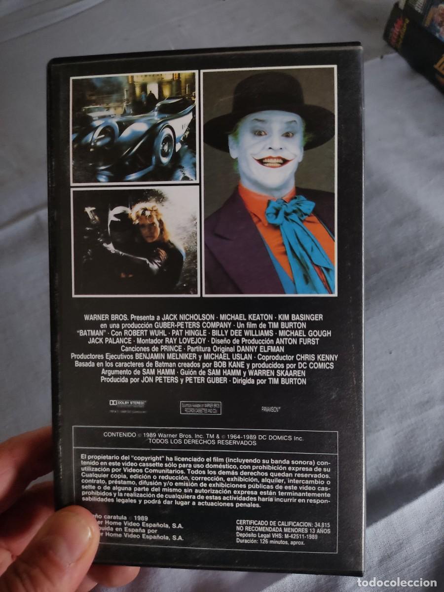Cine: BATMAN VHS,( DE COLECCION) - Foto 2