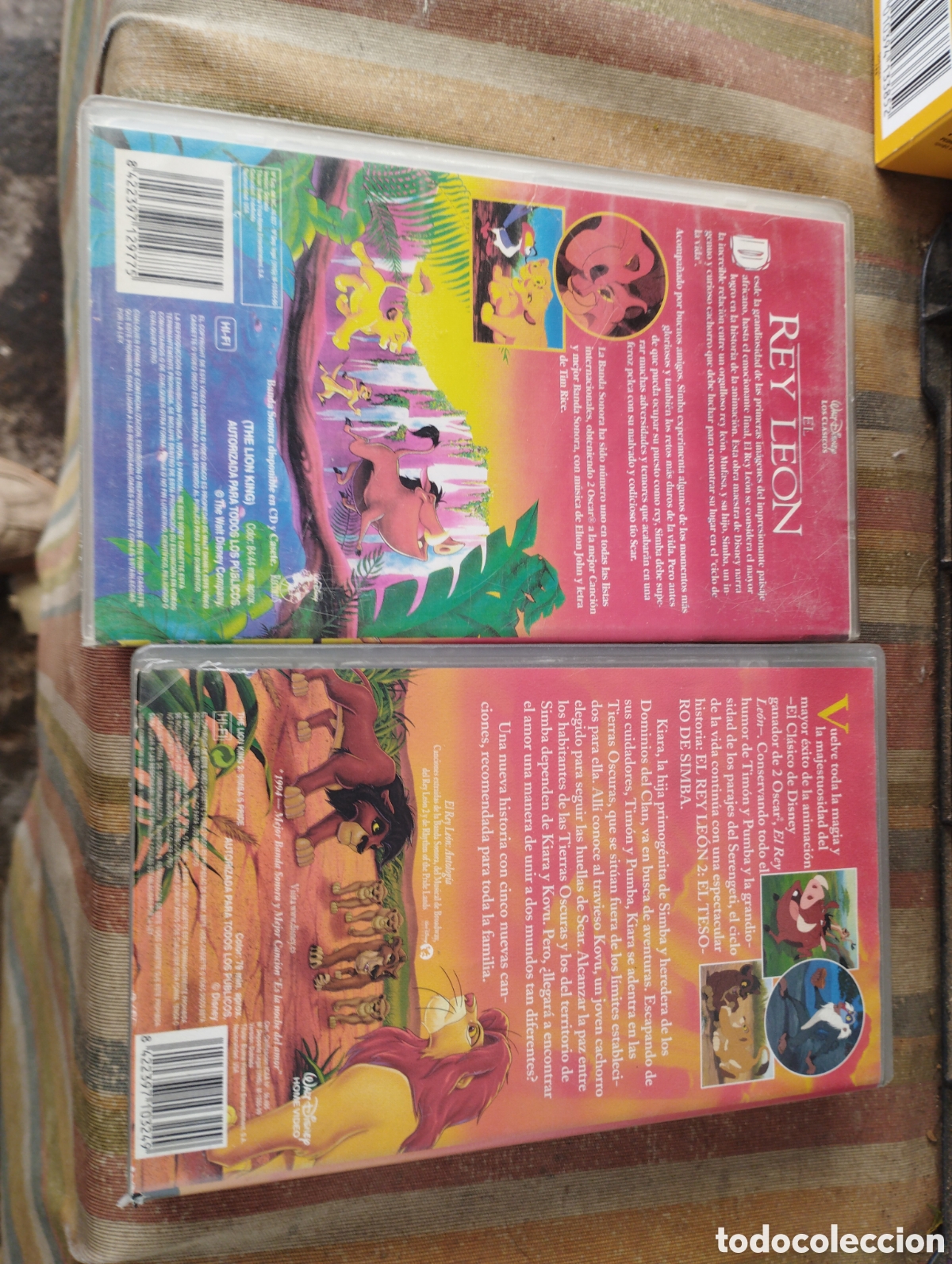Cine: El rey le&oacute;n y el rey le&oacute;n 2 vhs - Foto 2