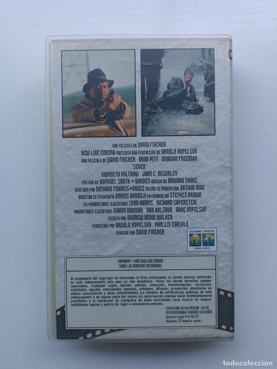 Cine: Seven, pel&iacute;cula en vhs - Foto 2