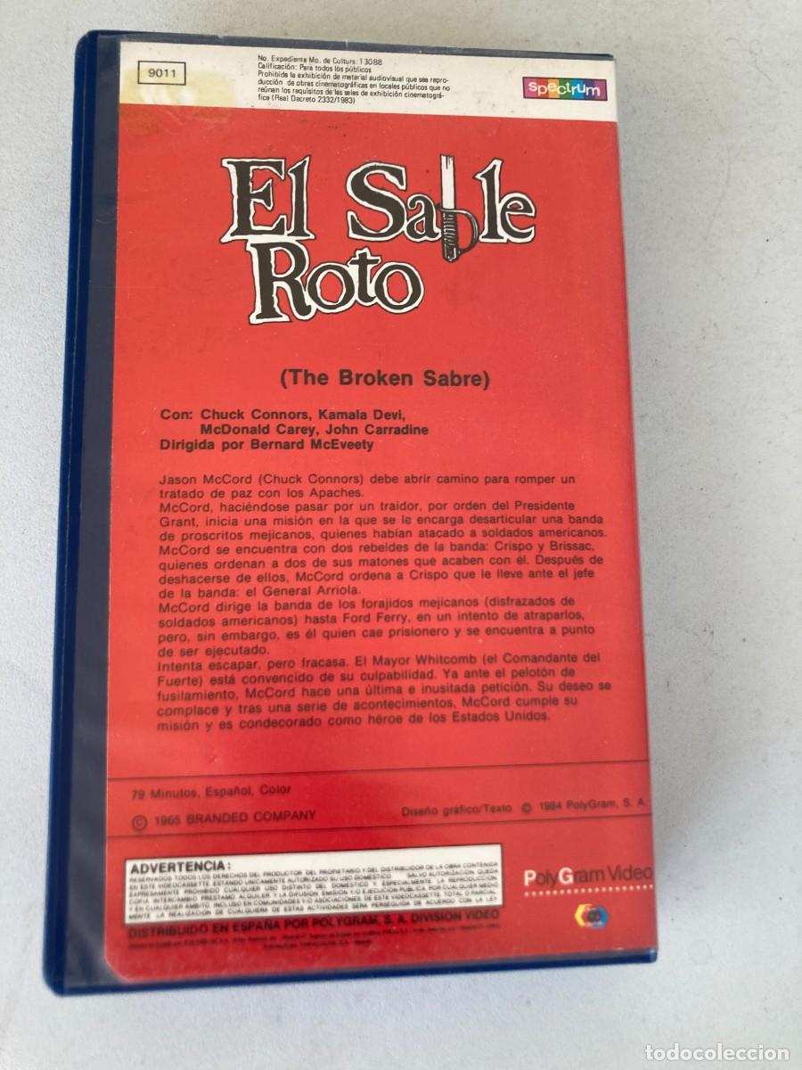 Cine: VHS ORIGINAL / EL SABLE ROTO - Foto 2