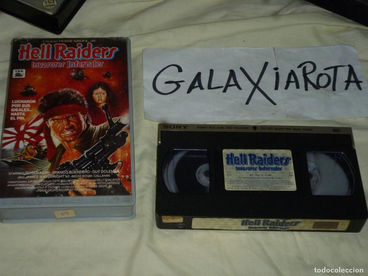 Cine: Hell raiders. Pel&iacute;cula en v&iacute;deo VHS - Foto 1