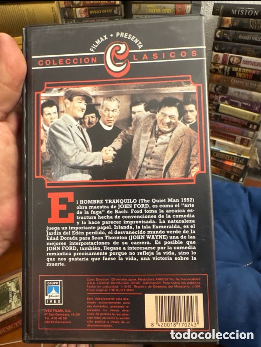 Cine: VHS El Hombre Tranquilo (John Ford) - Foto 2