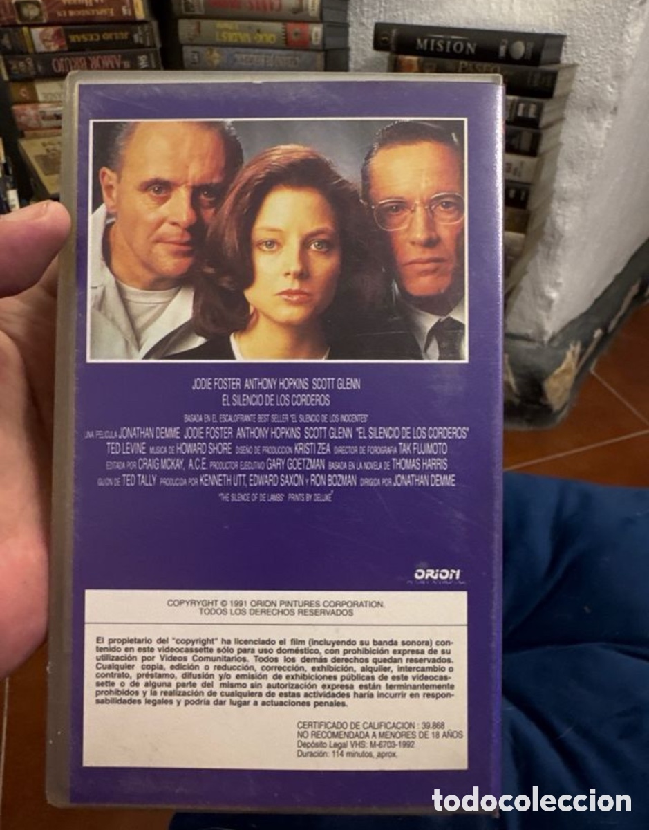 Cine: VHS El Silencio de los Corderos - Foto 2