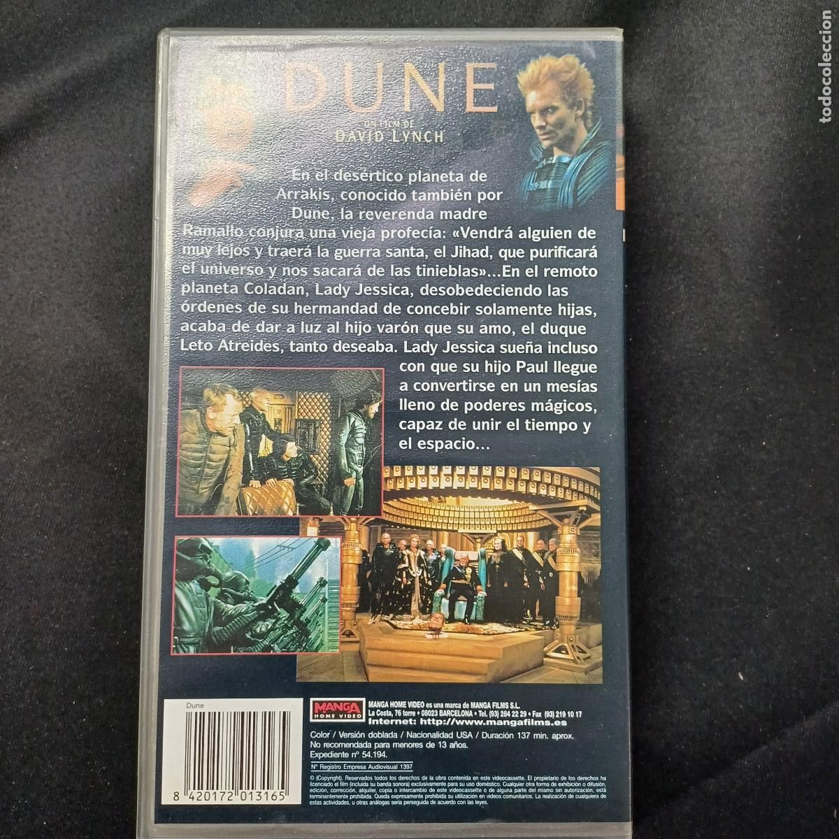 Cine: DUNE/DAVID LYNCH/VHS. - Foto 3